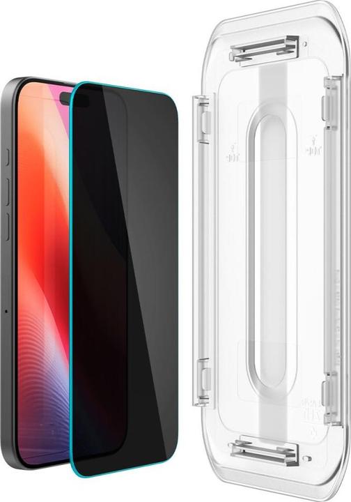 Actual product image Spigen Glas.Tr ”Ez Fit” 2-Pack forfor iPhone 16 Pro Max 6,3" privacy (2 Piece, Apple iPhone 16 Pro Max)