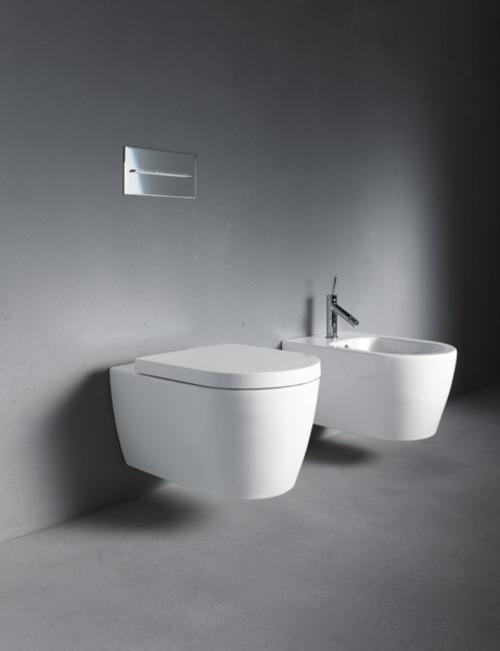 Actual product image Duravit Wall-mounted bidet ME by Starck COMPACT m ÜL m HLB 370x480mm 1 HL we sdm WG