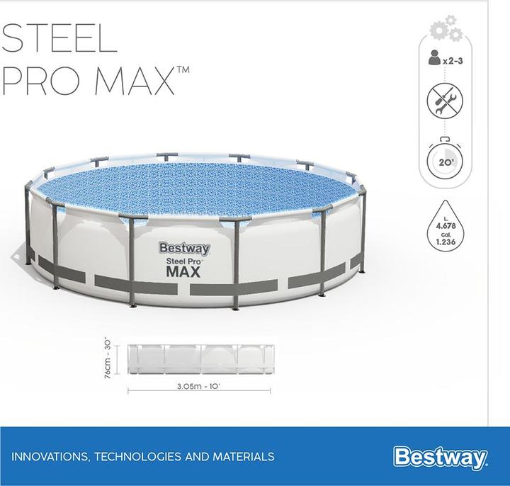 Image du produit Bestway Steel Pro Max Set (Ø 305 x 76 cm)