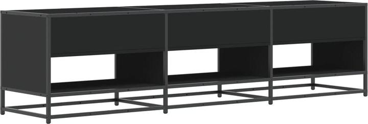 Image du produit VidaXL Armoire TV Lowboard Meuble TV Noir Matériaux dérivés du bois (180 x 40 x 46 cm)