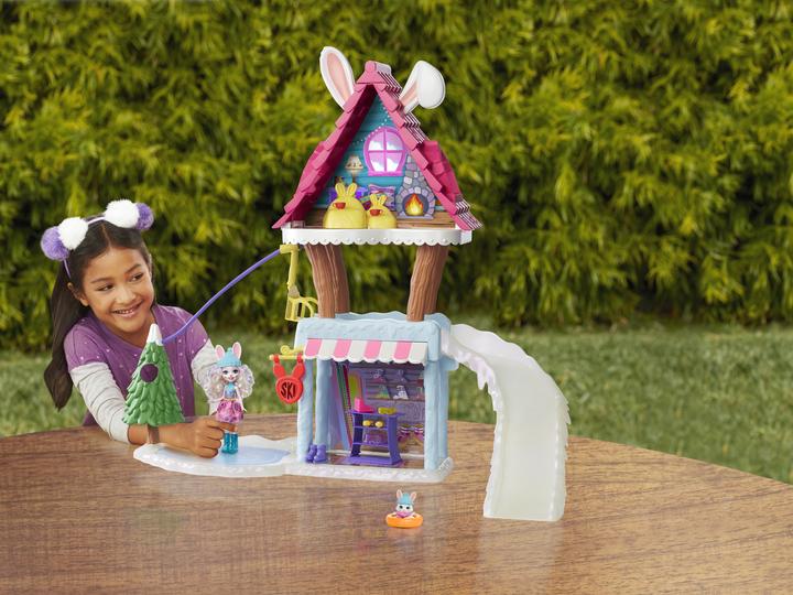 Actual product image Enchantimals Hoppin' Ski Chalet With Bevy Bunny & Jump Dolls