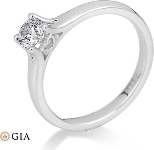 Actual product image Breuning 4 prong set from 0.40 ct. (50, 750/18 K Gold)