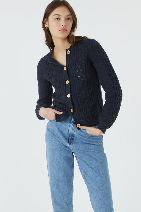 Produktbild La Redoute Collections Cardigan aus Pointelle-Strick (S)