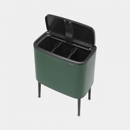 Produktbild Brabantia Mülleimer Bo Touch Bin Pine Green, 3 x 11 L (33 l)