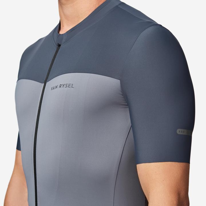 Produktbild Van rysel Rennrad Fahrradtrikot Sommer kurzarm Herren Slimfit Endurance 2 grau (XXL)