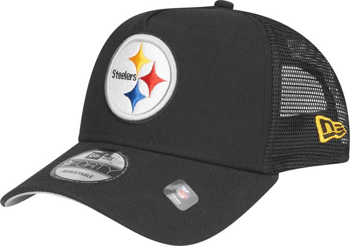 Actual product image New Era A-Frame Snapback Trucker Cap - Pittsburgh Steelers (One size)