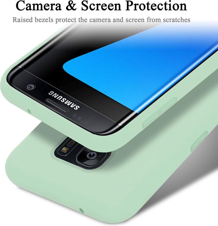 Actual product image Cadorabo TPU Liquid Silicone Case Cover (Samsung Galaxy S7 Edge)