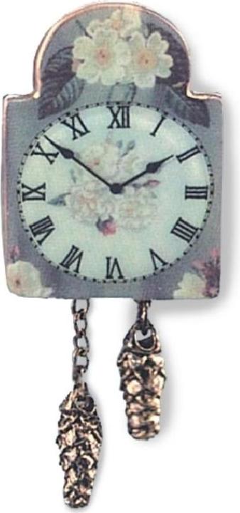 Actual product image Reutter 001.403/5 - Wall Clock "English Rose", miniature