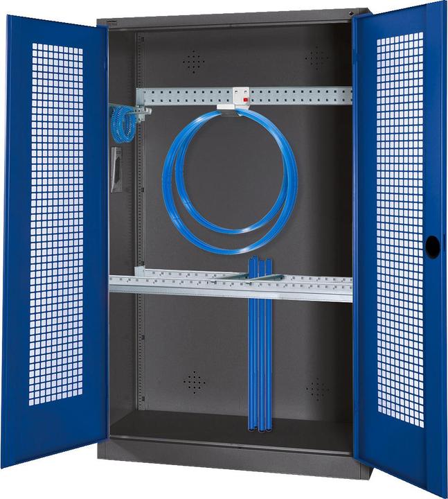 Immagine prodotto C+P Armadio modulare per attrezzature sportive con attrezzatura di base (HxLxP: 195x120x50 cm, con ante