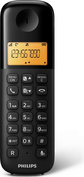 Produktbild Philips Wireless Phone D1601B/34 1,6 300 mAh GAP Black