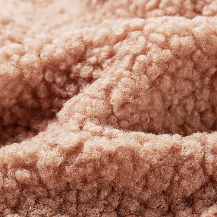 Immagine prodotto VidaXL Giacca con cappuccio per bambini Teddy in pelliccia sintetica cognac chiaro (104)