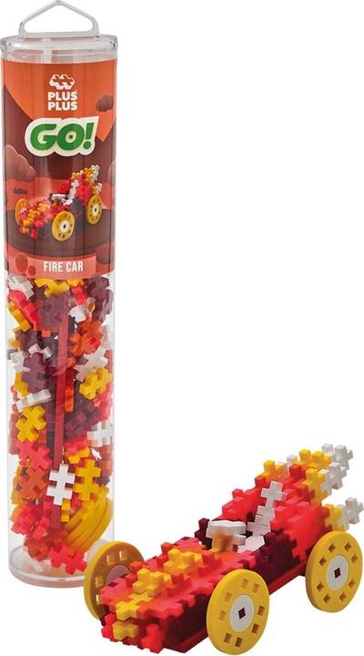 Actual product image Plus-Plus Creative building blocks car fire