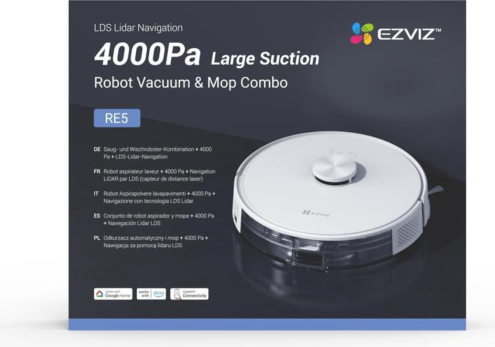 Image du produit EZVIZ RE5 - (Robot d'aspiration et de nettoyage)
