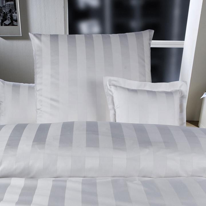 Produktbild Curt Bauer Damast Bettwäsche Como weiss (Duvetbezug, 135x200 cm (80x80 cm))