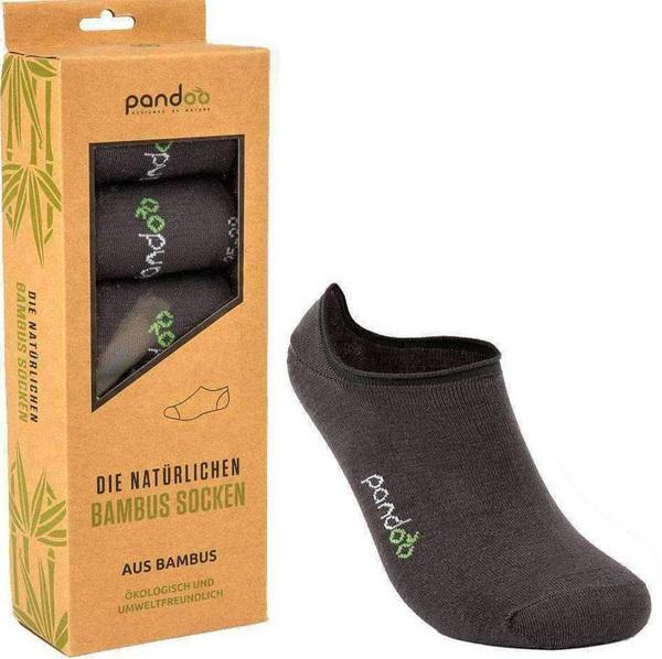 Image du produit Pandoo Chaussons en bambou, 6 pièces, 39-42, gris (paquet de 6, 39 - 42)