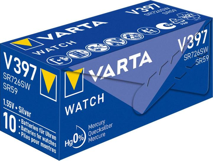 Produktbild Varta V 397 - Batterie SR59 - Silberoxid - 30 (1 Stk., SR59, V397, 23 mAh)