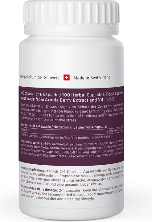 Actual product image Kingnature Chokeberry Vida (100 Piece, Capsules, 60 g)