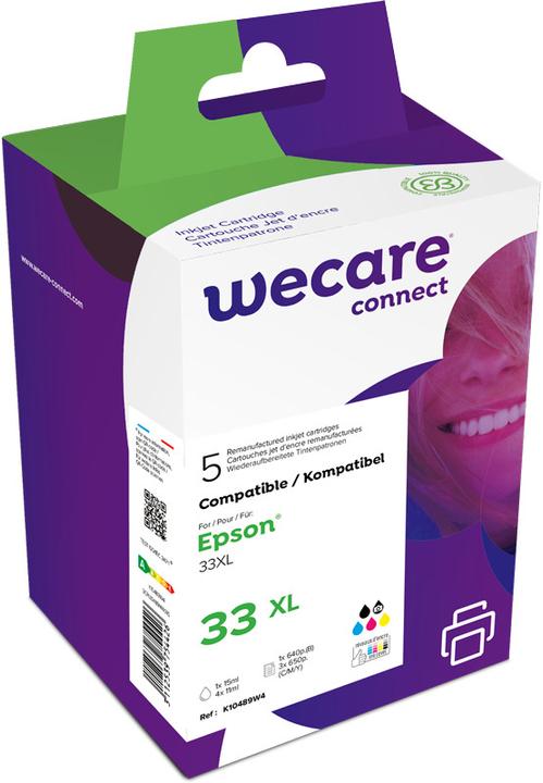 Produktbild Wecare Multipack rebuilt CMYBKPBK T333740 zu Epson XP-530 6.4/4x4.5ml (CMYK)