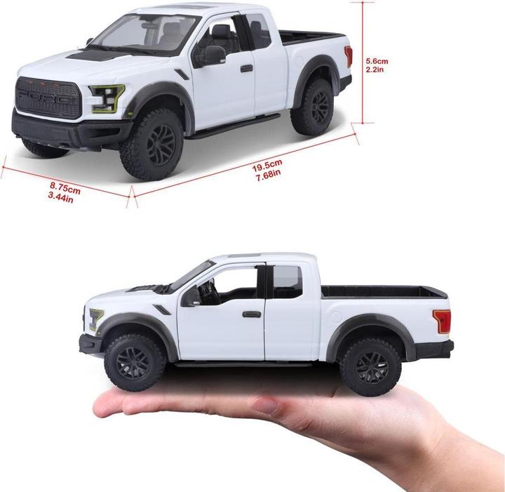 Produktbild Maisto Ford F-150 Raptor 2017 1/24 weiss