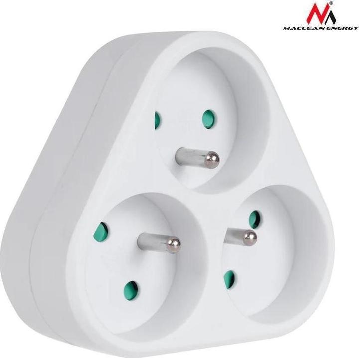 Actual product image Maclean MCE214 - Energy Triple current outlet with grounding 16A (3 x)