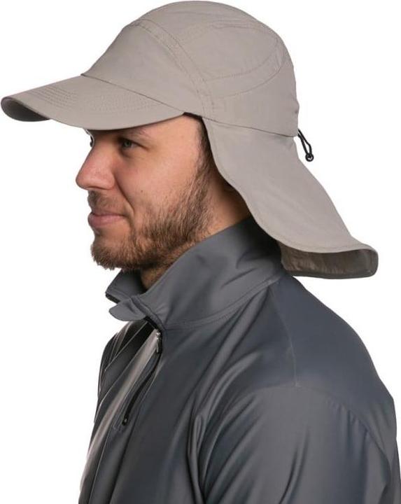 Immagine prodotto IQ-UV Berretto con protezione UV e protezione del collo riciclato grigio (1 pz) (Taglia unica)