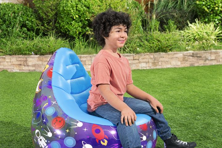 Actual product image Bestway Astro Glow LED Kids Inflatable Air Chair