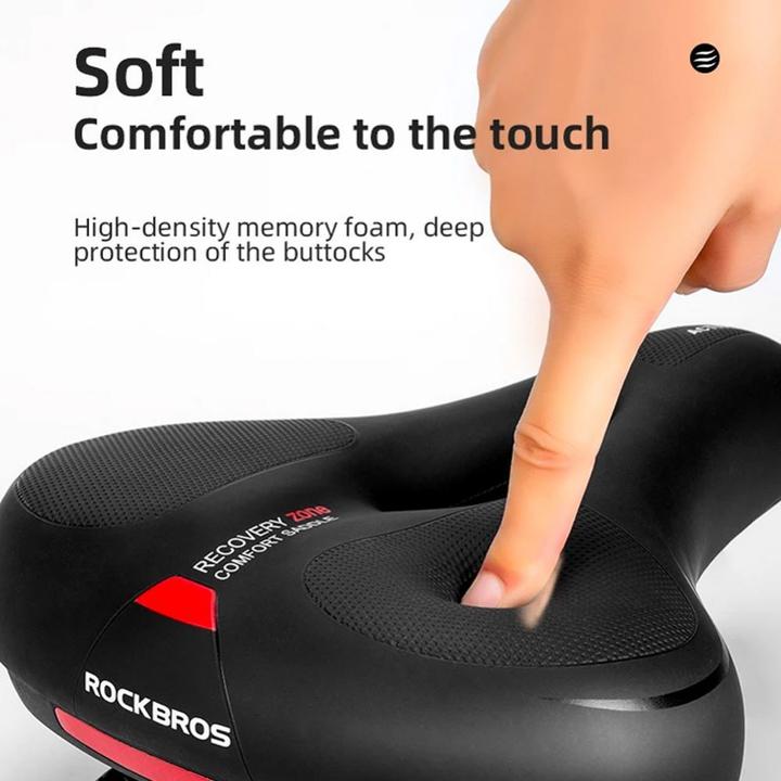 Image du produit Rockbros Selle de vélo AQ-6090R - noir et rouge