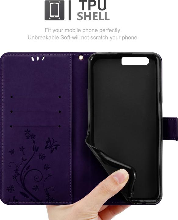 Productafbeelding Cadorabo Bloemen Boekomslag (Huawei P10 Plus)