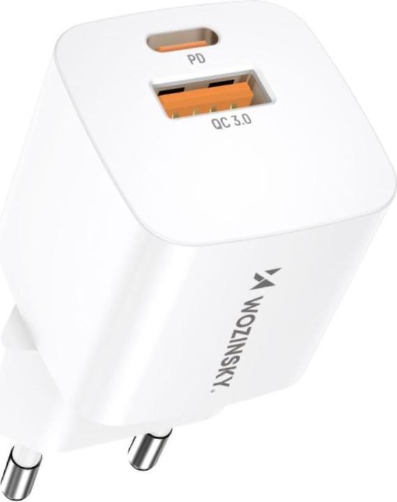 Wozinsky CMWCW 20W USB-C / USB-A wall charger - white (20 W)