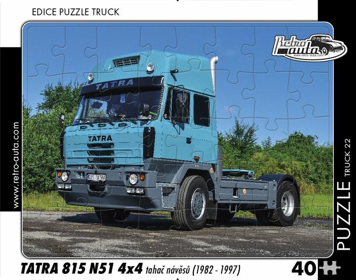 Produktbild Retro-auta Puzzle TRUCK Ä.22 Tatra 815 N51 4x4 Sattelzugmaschine (1982-1997) 40 Teile (40 Teile)