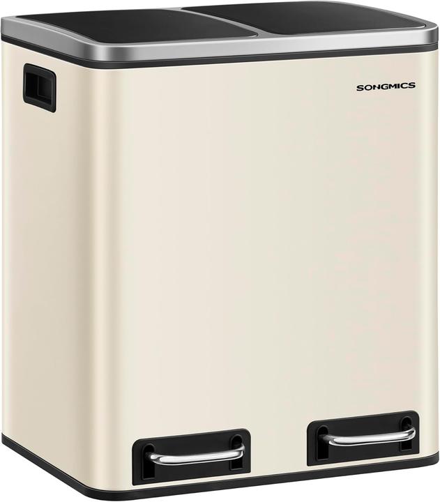 Immagine prodotto Songmics LTB30A02 Mülleimer, 2x15 Liter, Softclose-Deckel (30 l)