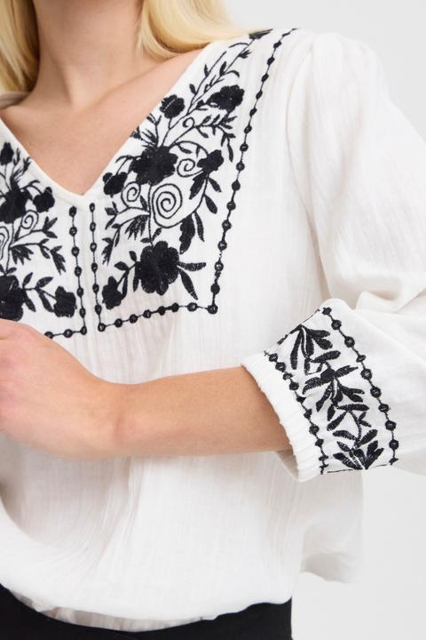 Actual product image B.young BYICOLET VNECK BLOUSE 20815833 (36)
