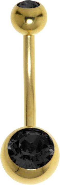 Produktbild Bijouteria Bauchpiercing (Edelstahl, PVD Beschichtung, Swarovski Kristall)