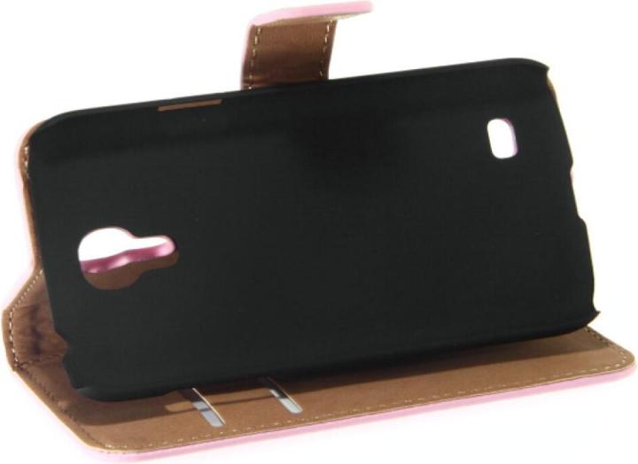 Actual product image OEM Slim Leather Book Case for Galaxy S4 mini - pink 4250710507795 (Samsung Galaxy S4 Mini I9195, Samsung Galaxy S4 Zoom)