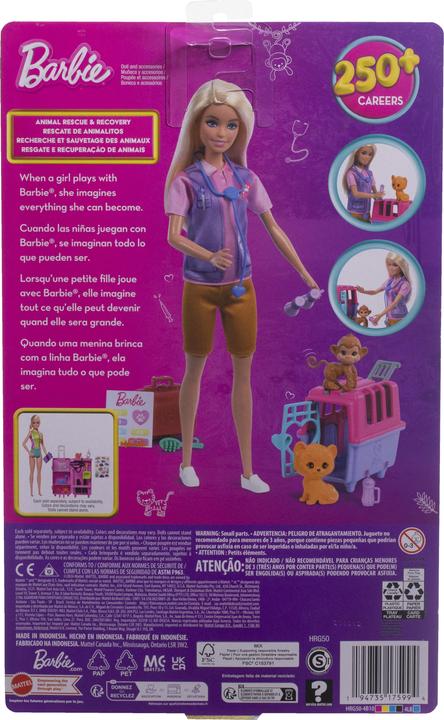 Actual product image Barbie NEW Animal Rescue & Recover Playset