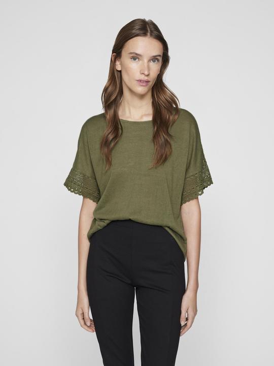 Actual product image Vila Round neck top with short sleeves (S)