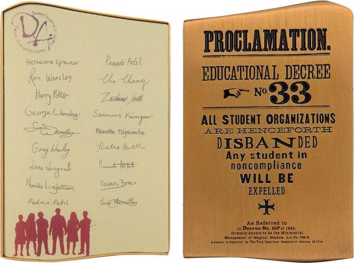 Image du produit Fanattik Lingot de métal Harry Potter Dumbledore's Army Édition limitée