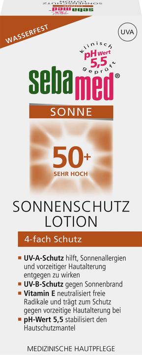 Etichetta energetica Sebamed Lozione solare Lsf 50+ (Crema solare, SPF 50+, 150 ml)