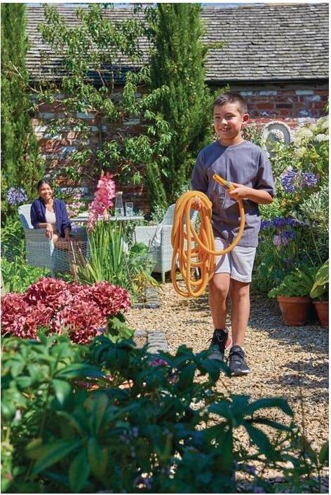 Actual product image Hozelock 100-101-263 14 mm 40 m 5/8 Zoll 40 m Gelb Gartenschlauch (40 m, 14 mm)