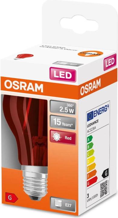 Actual product image Osram LED Monochrome (E27, 2.50 W, 45 lm, 1 x, G)