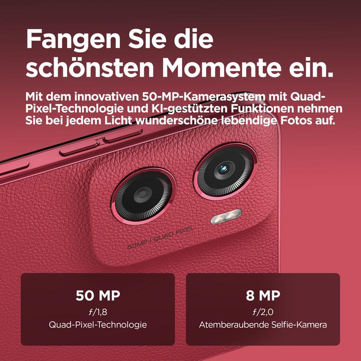 Actual product image Motorola Moto G05 (12 GB, Plum Red, 6.67", Dual SIM, 50 Mpx, 4G)