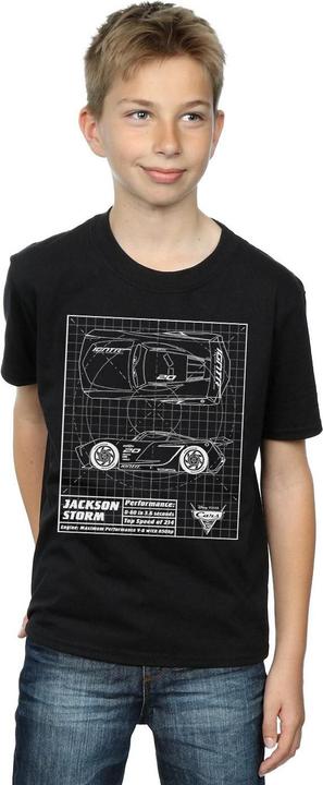Immagine prodotto Disney Cars Jackson Storm Blueprint Maglietta Ragazzi (152, 158)