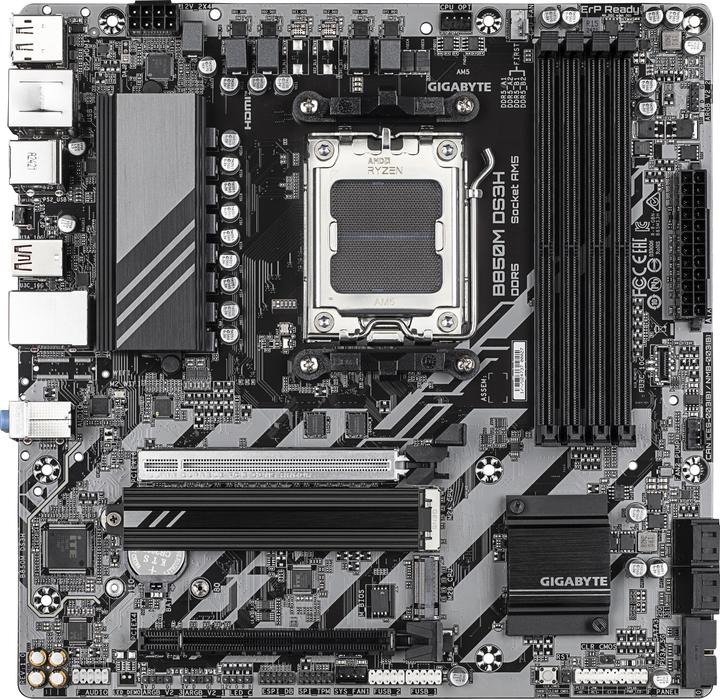 Actual product image Gigabyte B850M DS3H (AM5, AMD B850, mATX)