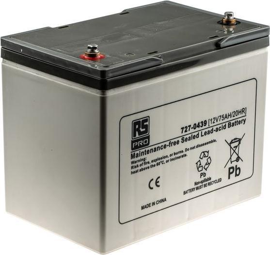 Immagine prodotto Rs Pro Batteria al piombo AGM 12V 75Ah (12 V, 75000 mAh)