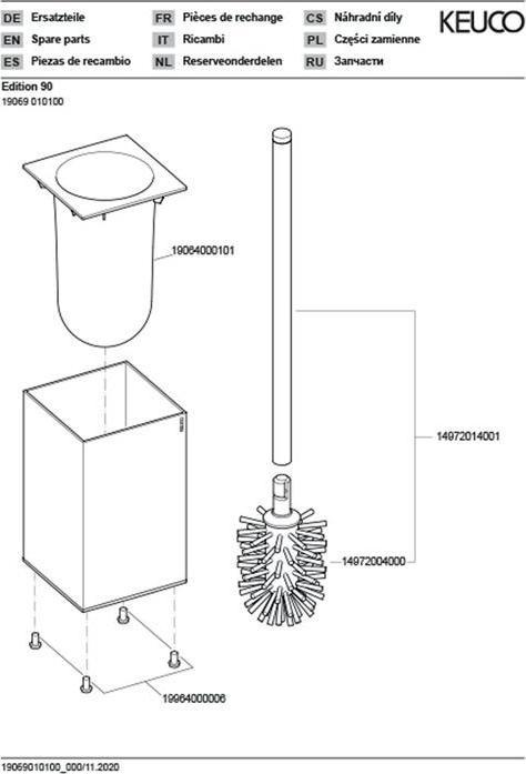 Image du produit Keuco Edition 90 Ensemble brosse de toilette