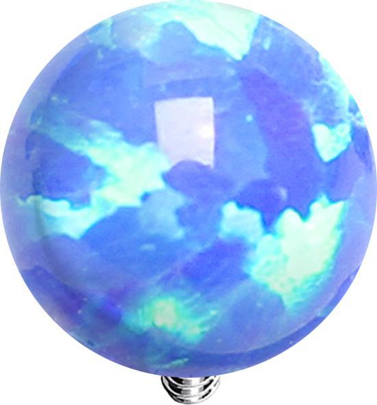 Immagine prodotto Star Piercing Dermal Anchor Ball Blu opalino (senza ottone, Acciaio chirurgico 316L)