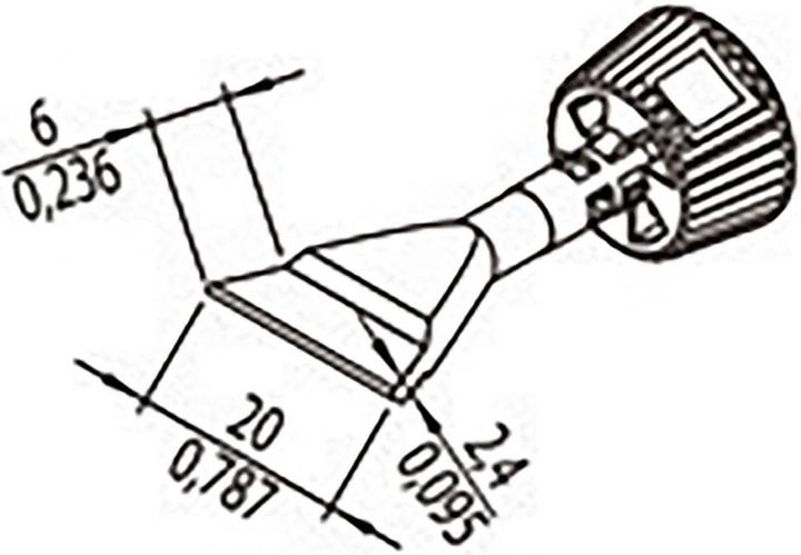 Produktbild 0142ZDLF200/SB Lötspitze Spitzen-Grösse 20mm Inhalt 1St. (Lötkolben)