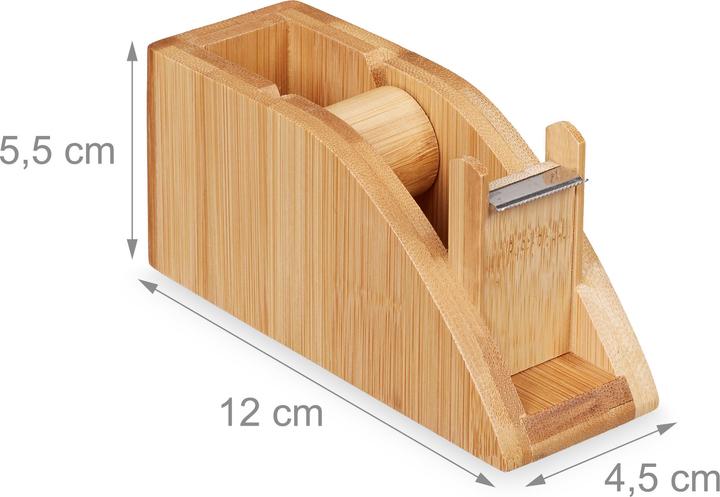 Image du produit Relaxdays Distributeur adhésif, bambou