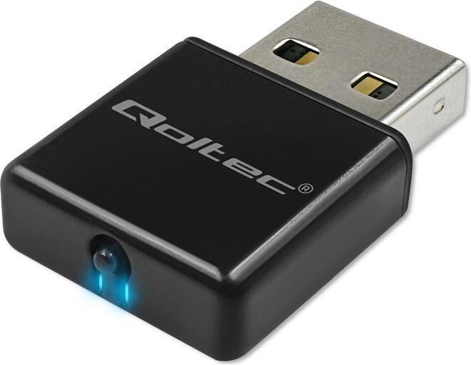 Actual product image Qoltec NANO WiFi Adapter mini Standard N, USB 2.0