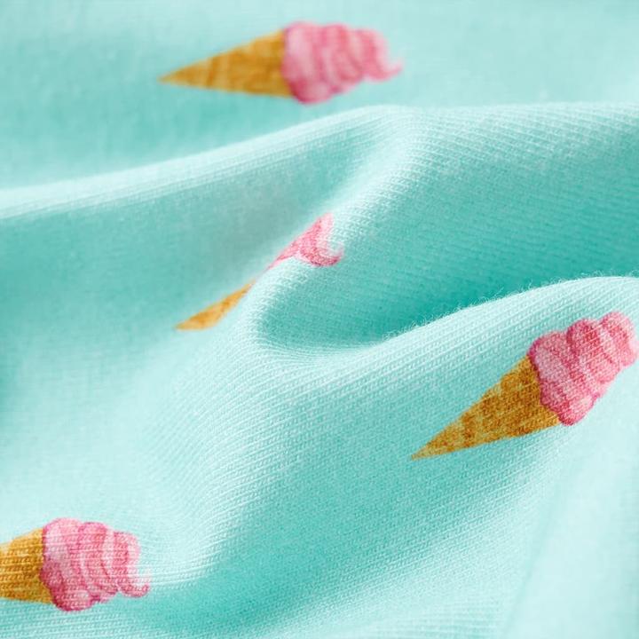 Image du produit VidaXL Robe pour enfant avec cordon de serrage Vert menthe clair 128,Matériel (128)